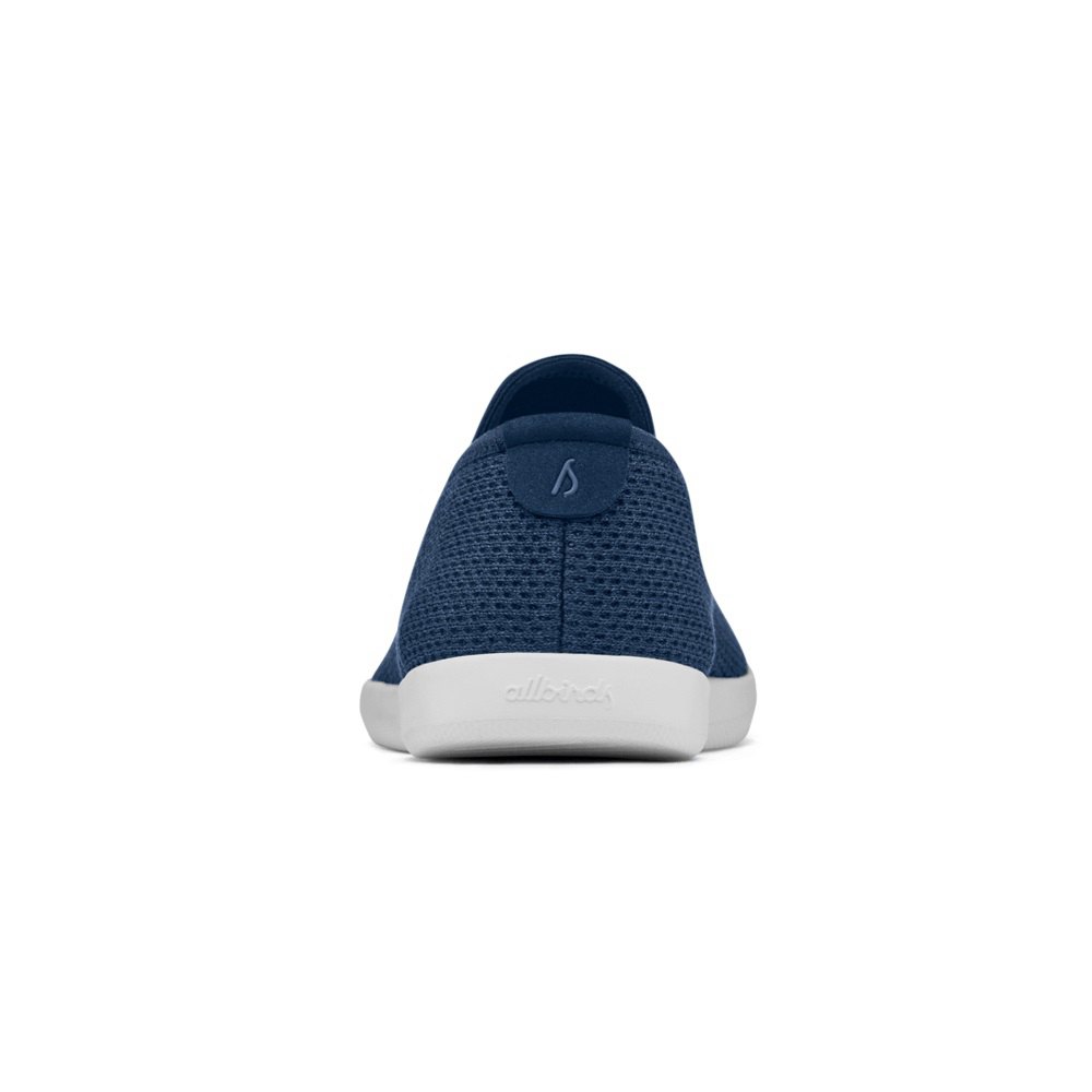 Allbirds Men\'s Slip-Ons Navy - Tree Loungers - 47812WKHX